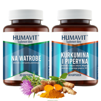 Humavit - Kurkumina i piperyna + Na wątobę (O trope t) (2)