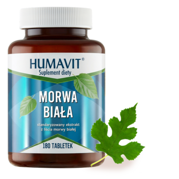 Humavit ® Morwa biała (180 tabletek) - w pomaga obniżenie cukru